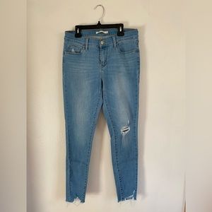 Levi’s 710 Super Skinny Distressed Jeans